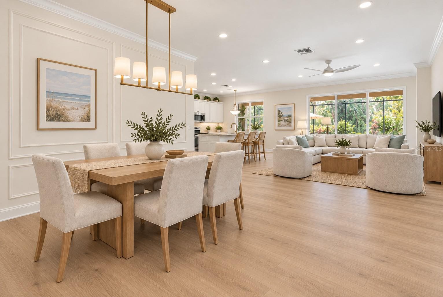 Images have been digitally modified to illustrate potential renovations. Renovations, finishes, furnishings and pool shown are not currently present and are not included in the sale. Buyer to independently verify feasibility, costs, permits and HOA requirements. - 19556 PETRINO ST, VENICE