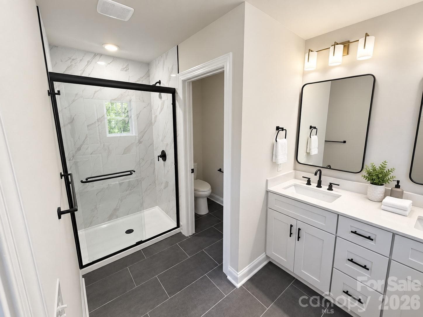 Luxury Primary Bath - 548 Carolyn Lane, Charlotte