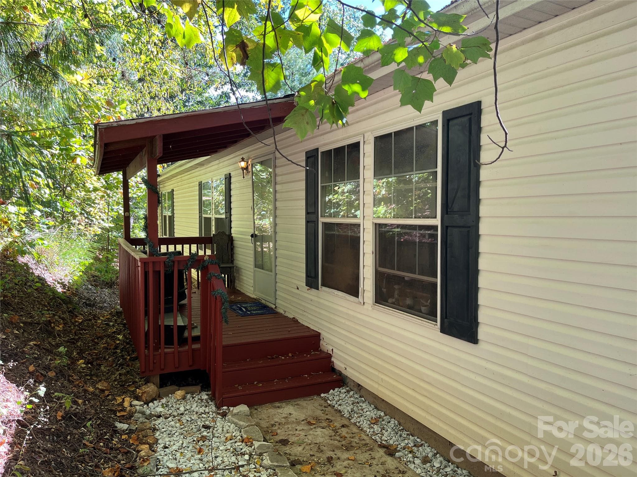 Front entry and porch - 121 Hidden Meadow Drive, Candler
