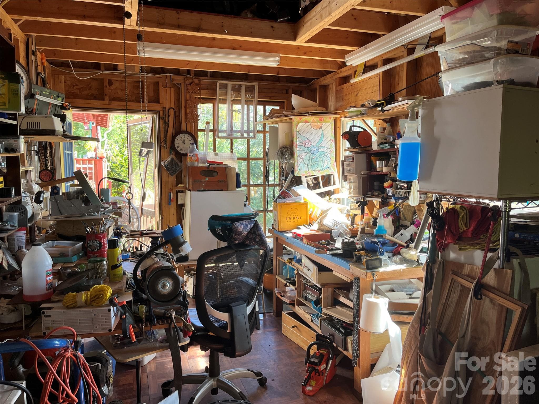 Workshop interior - 121 Hidden Meadow Drive, Candler