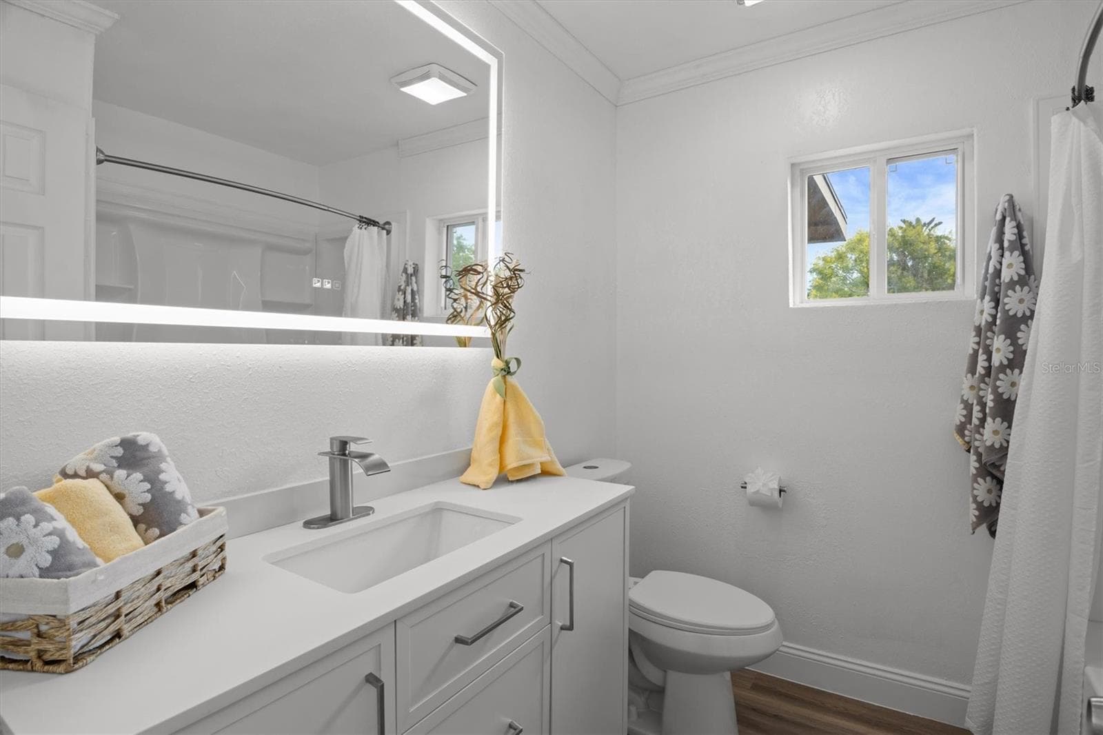 Guest Bathroom - Stone Countertops & Lighted Mirror - 8812 OAKWOOD DR, LAKE WALES