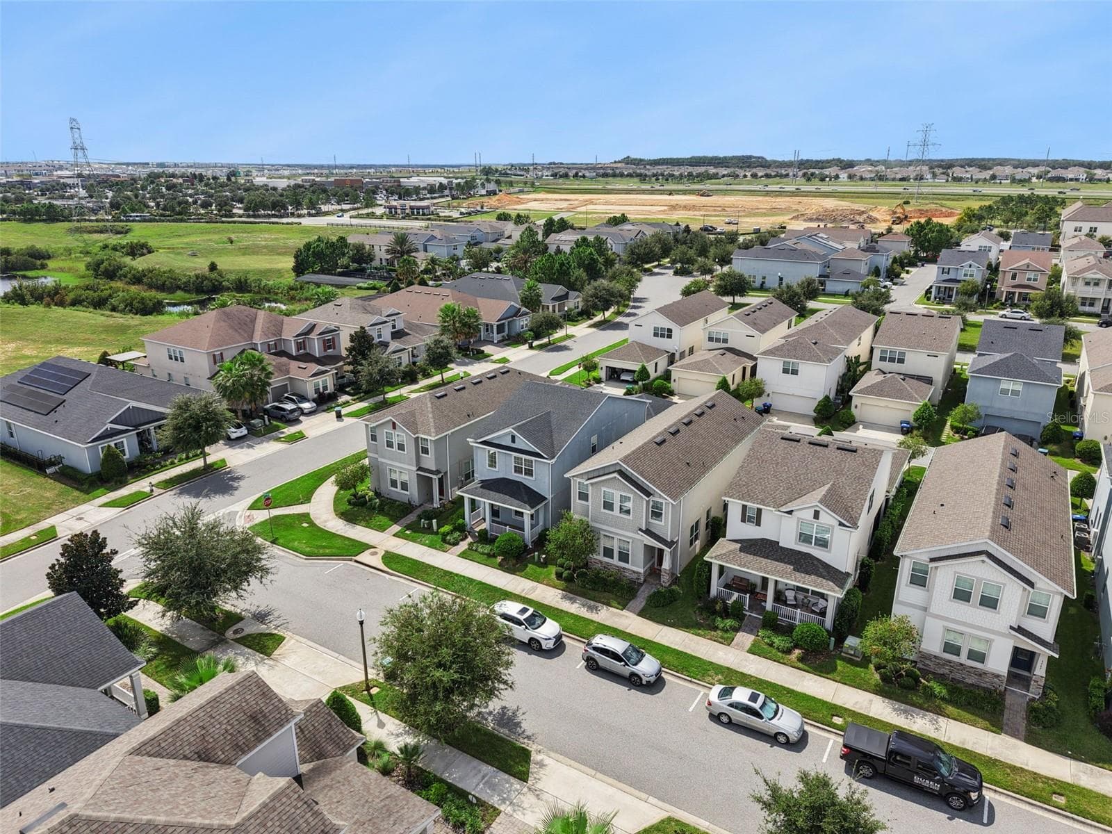 Aerial View with Hamlin - 4780 TERRACE BLUFF ST, WINTER GARDEN