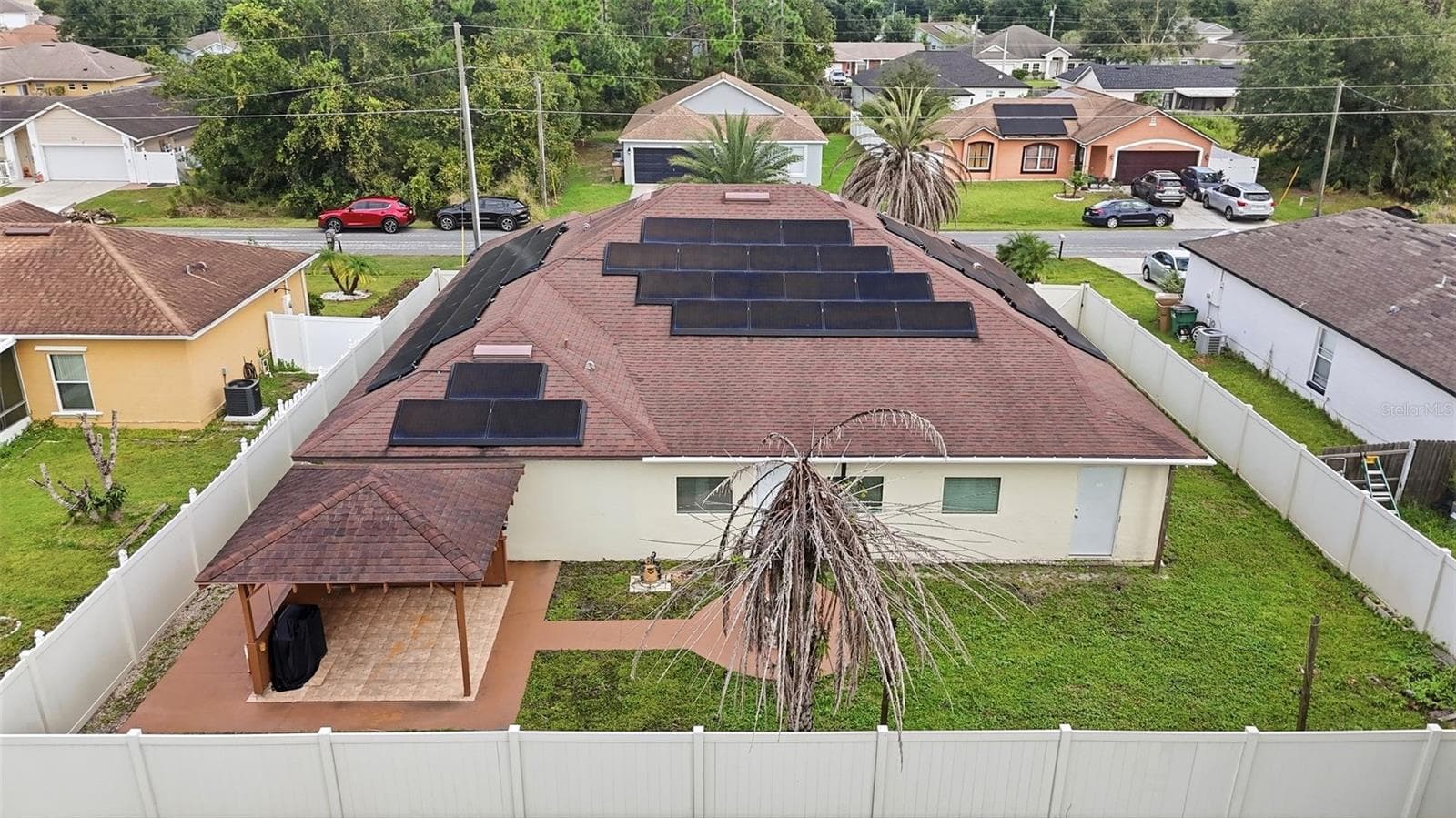 Aerial Backyard View - 319 MARQUEE DR, KISSIMMEE