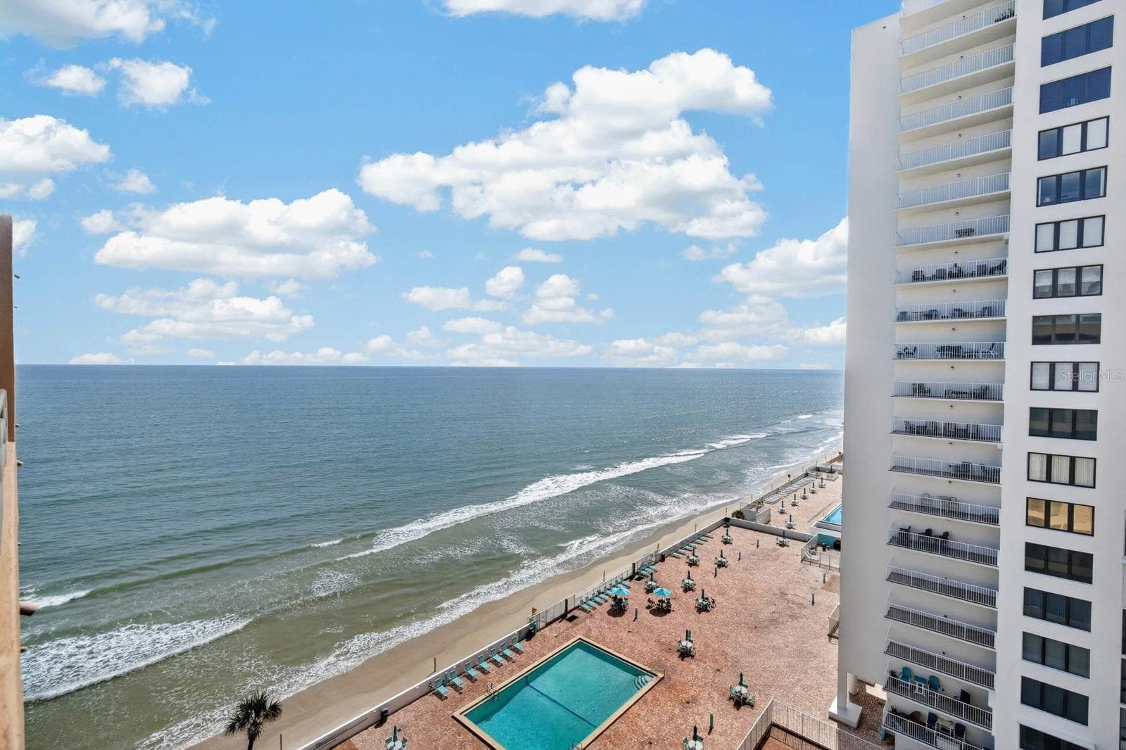 View from Balcony to Ocean - 3023 S ATLANTIC AVE #1106, DAYTONA BEACH SHORES