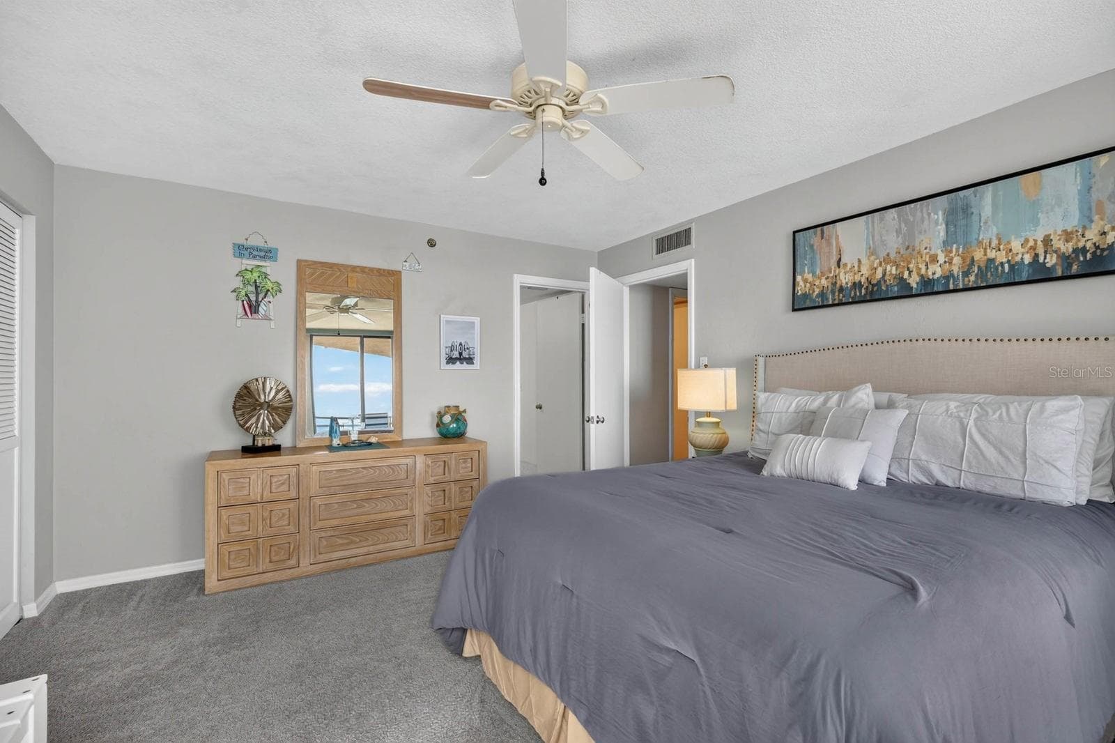 Bedroom facing hallway - 3023 S ATLANTIC AVE #1106, DAYTONA BEACH SHORES