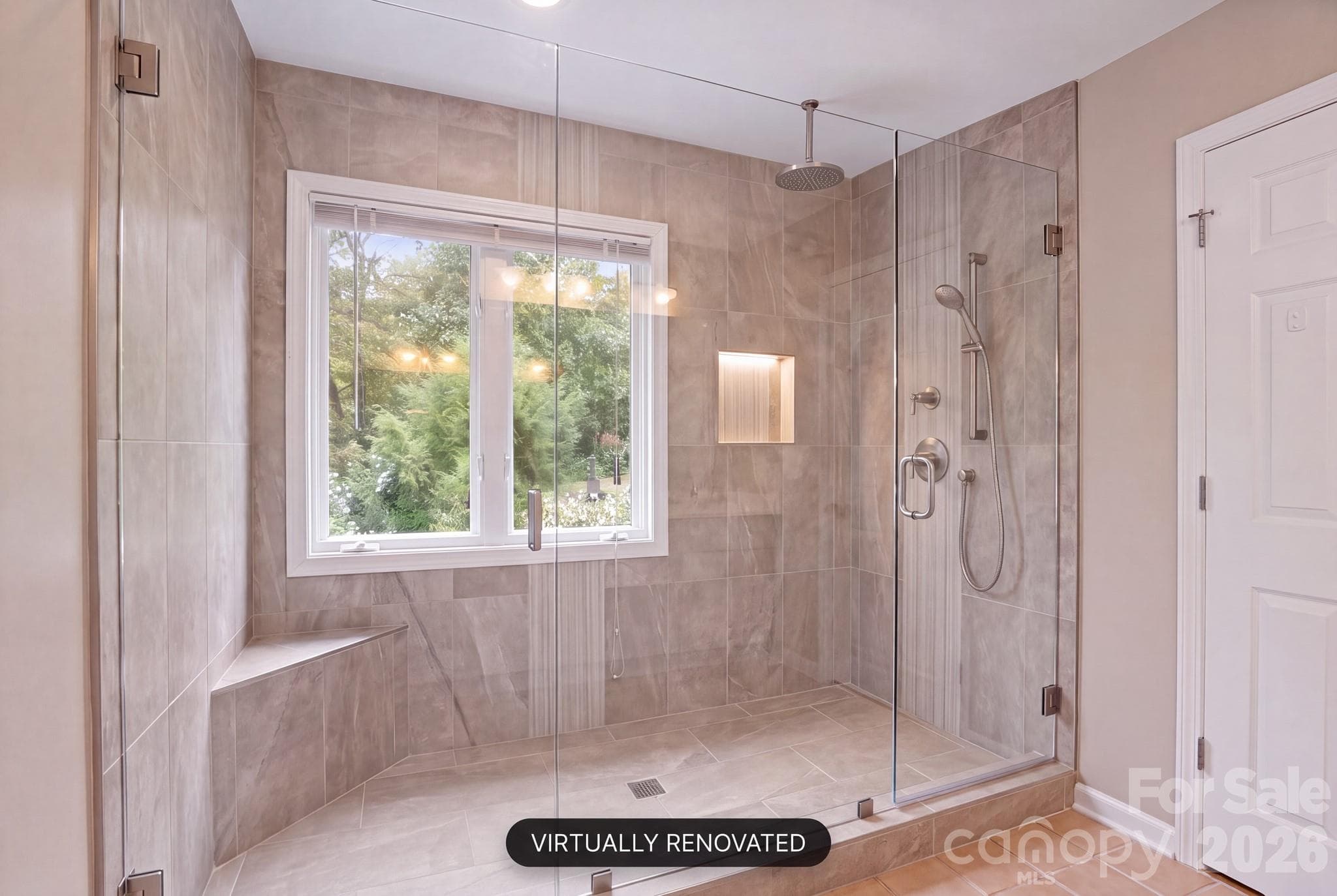 Primary bath digitally renovated - 113 Laura Trace, Hendersonville