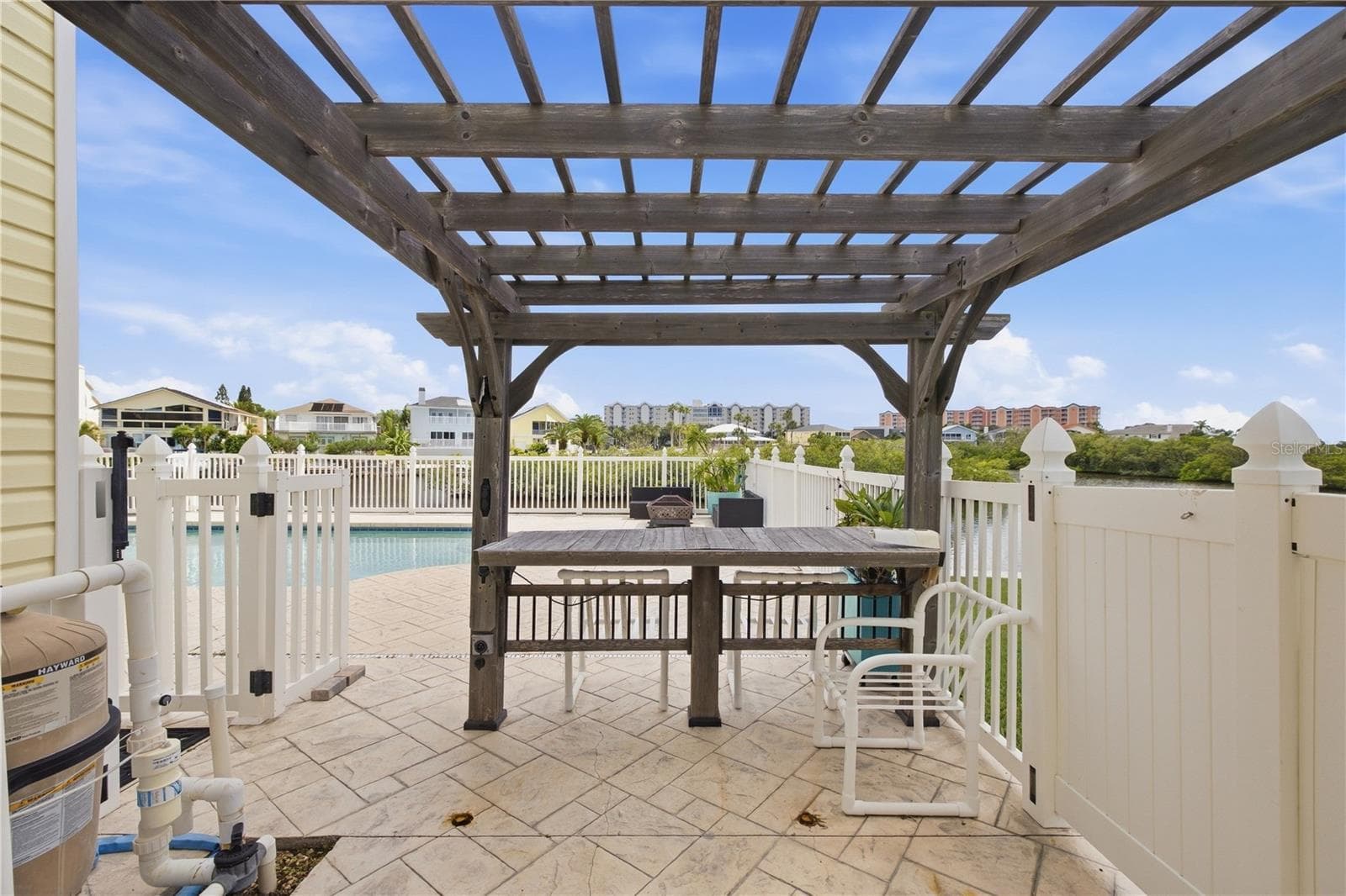 Outdoor Pergola/Gazebo for hangs, dining, and outdoor memories. - 6244 SPOONBILL DR, NEW PORT RICHEY