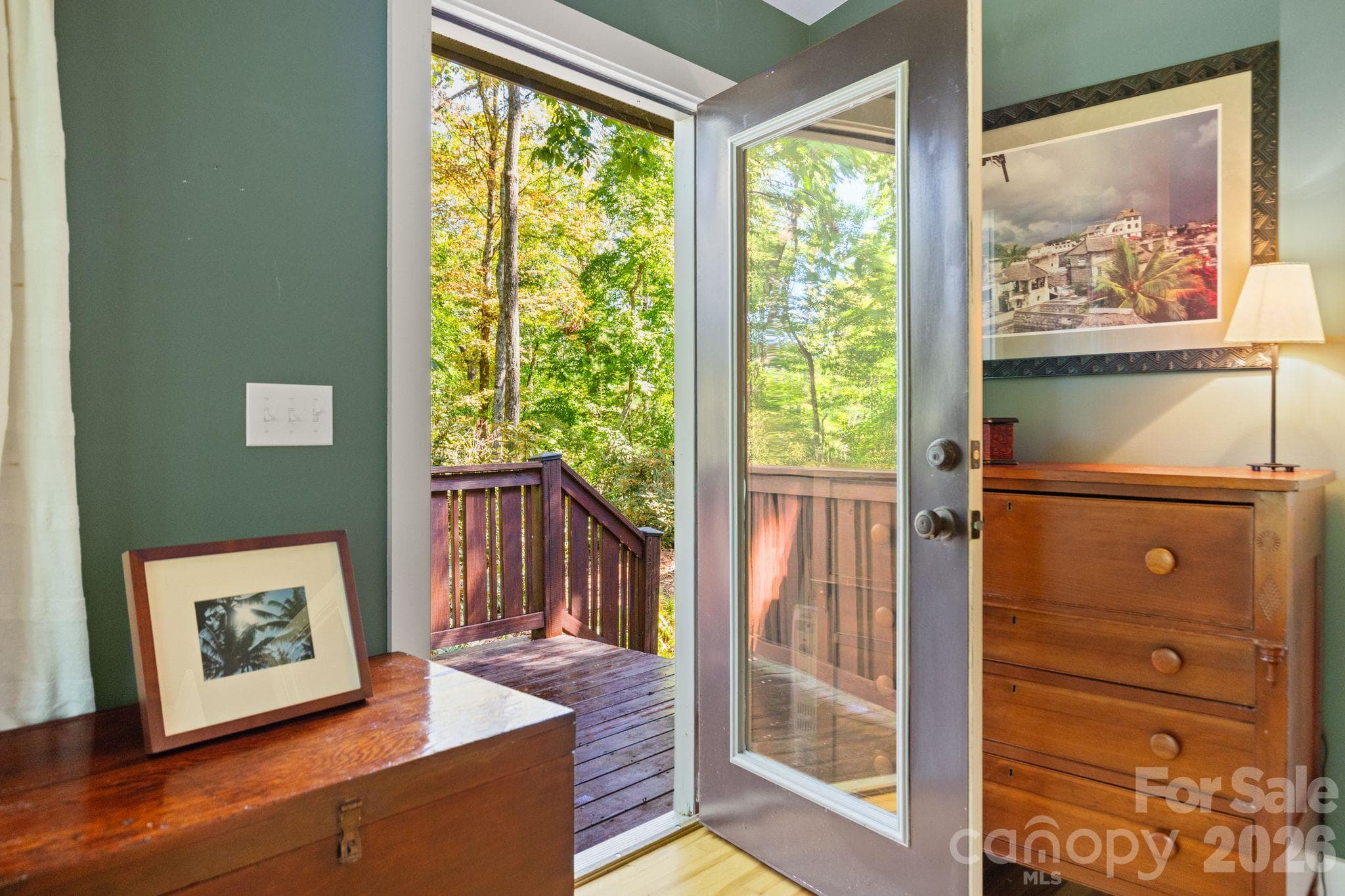 Private deck access from primary bedroom - 179 Woodlyn Etch Drive, Hendersonville