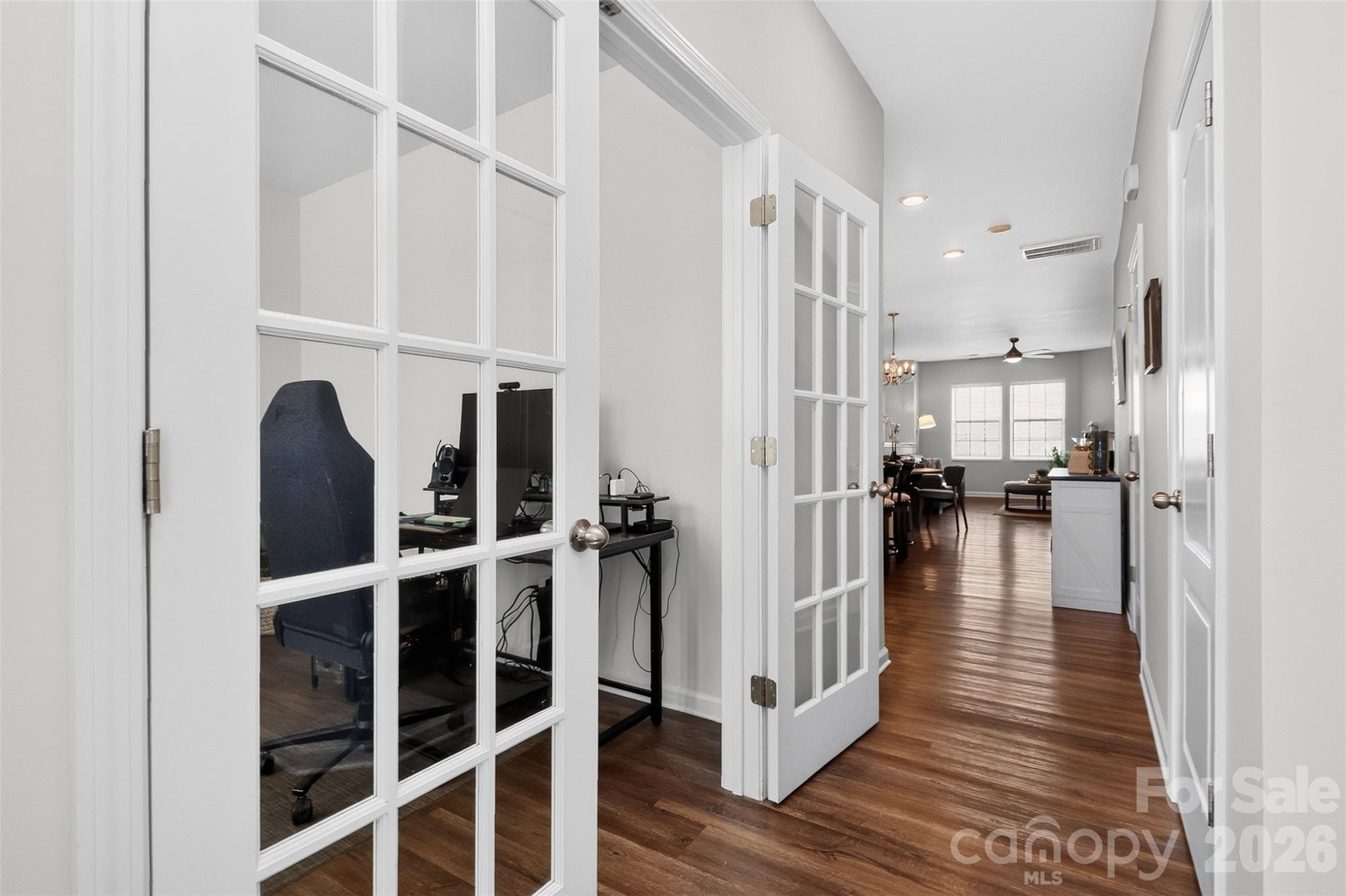 Home office with french doors - 8118 English Clover Lane, Indian Land