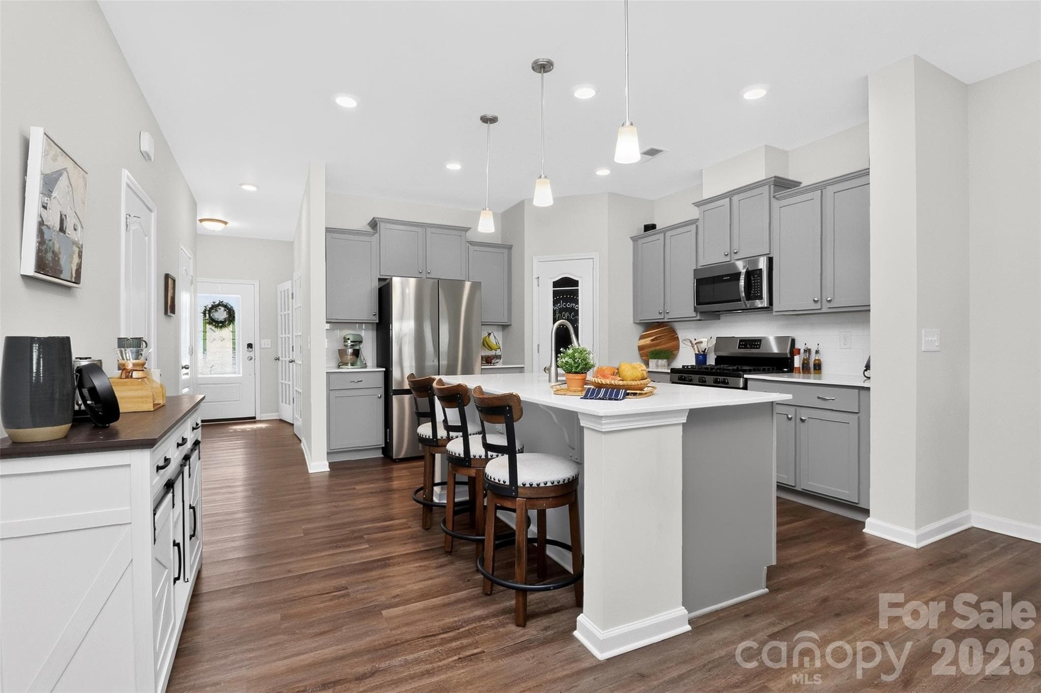functional kitchen with large walk in panty and storage closet - 8118 English Clover Lane, Indian Land