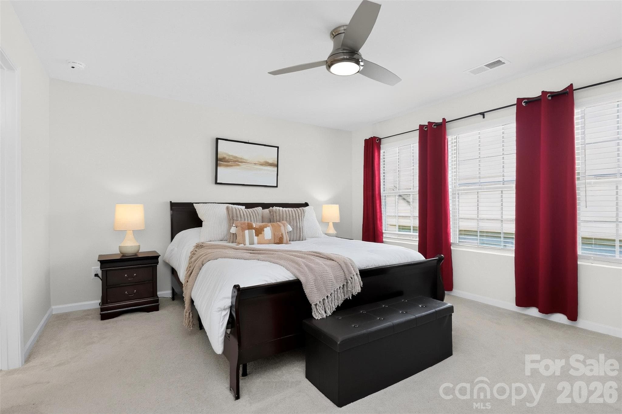 primary bedroom lots of light - 8118 English Clover Lane, Indian Land
