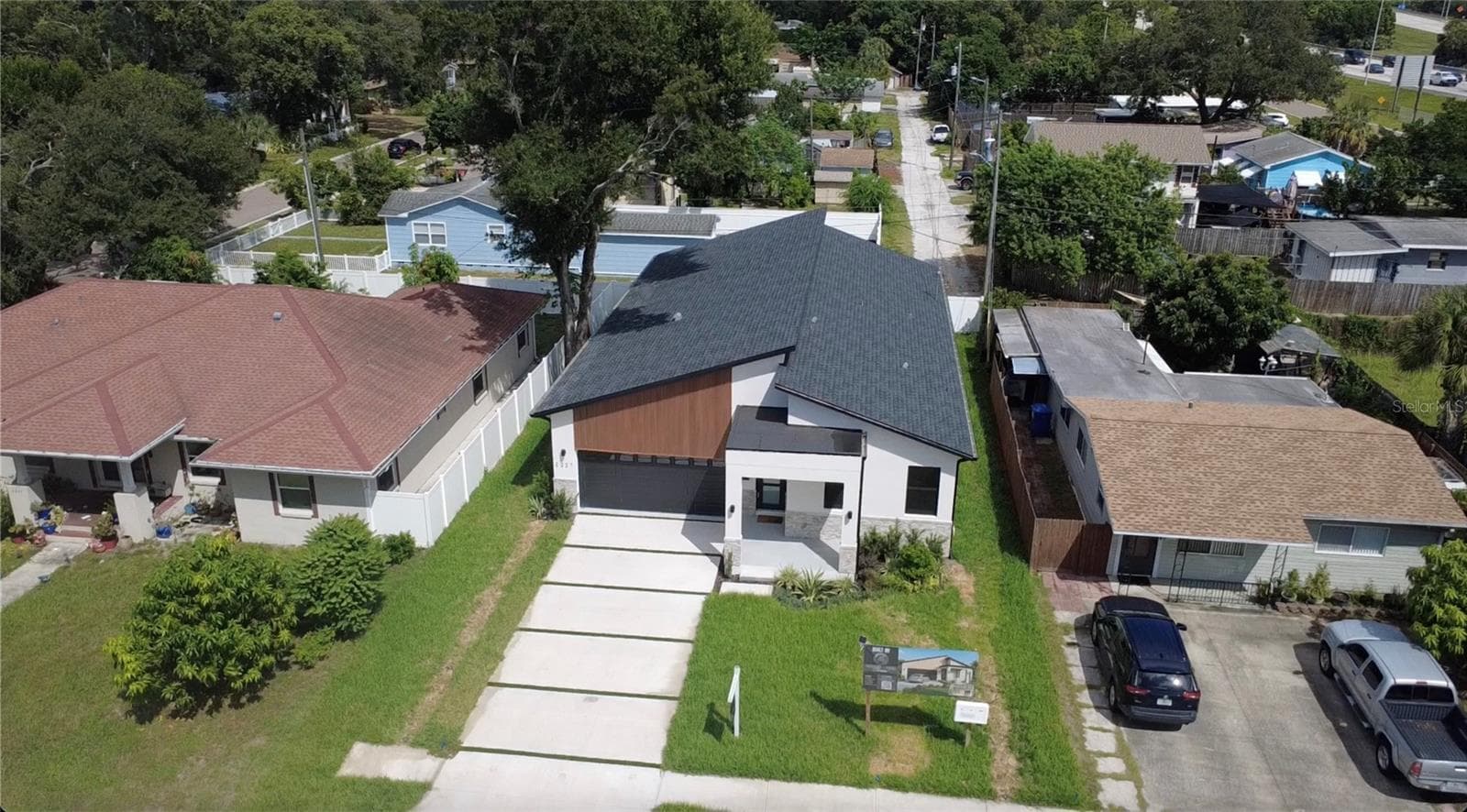 Front of House Aerial - 2227 32ND AVE N, ST PETERSBURG