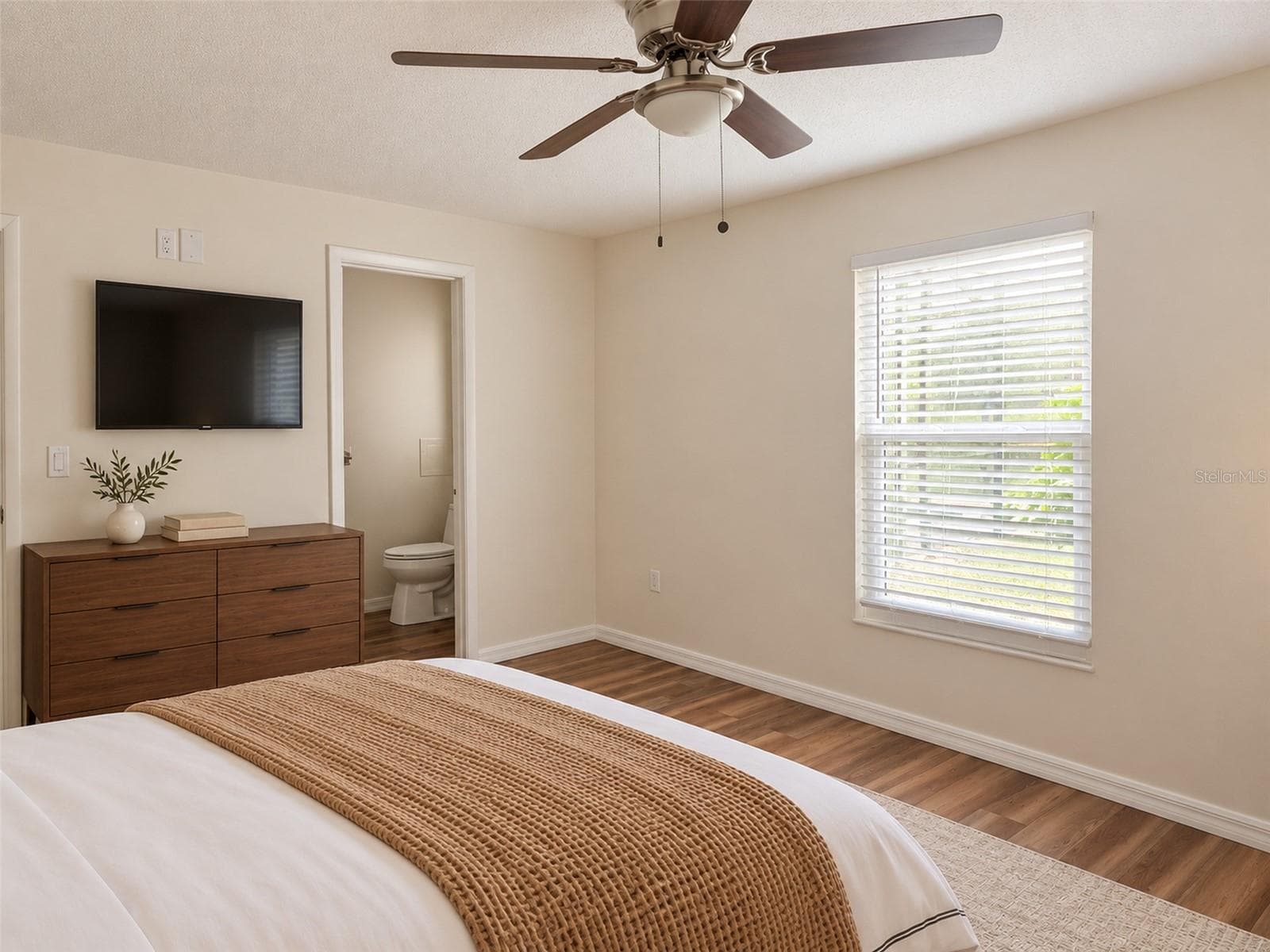 Primary Bedroom Virtual Staged - 5054 SAN JOSE DR, SARASOTA