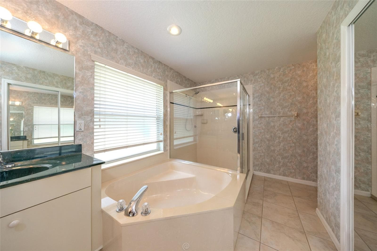 Walk-in shower & garden tub - 3755 CARRICK DR, ORMOND BEACH