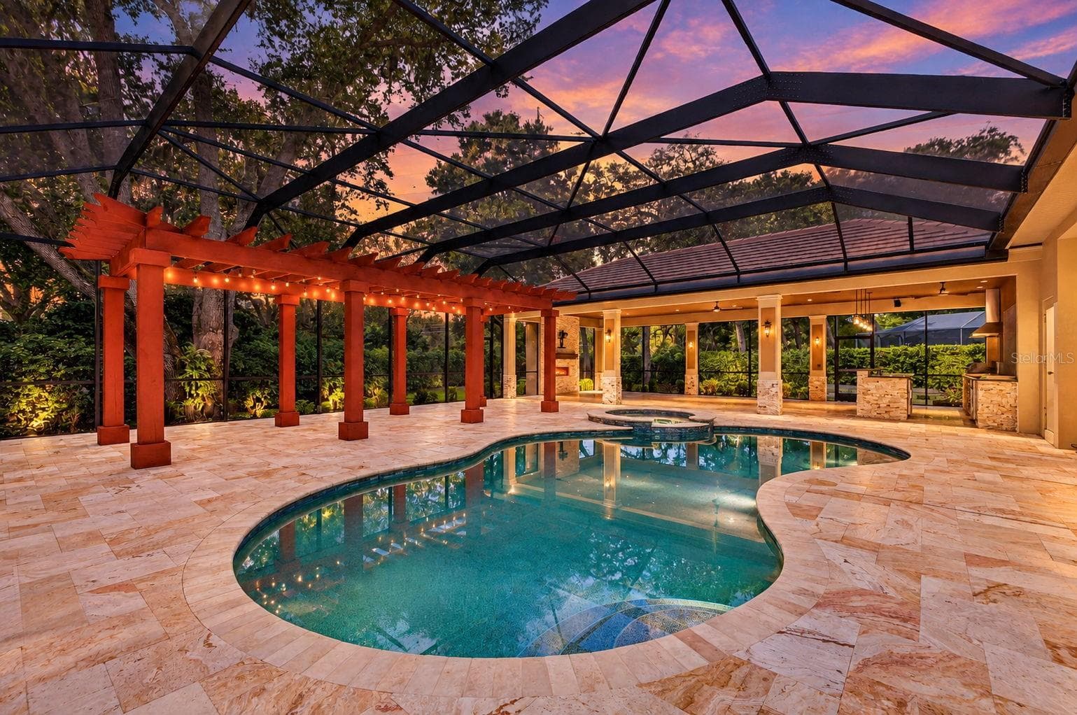 Heated pool & spa - 1516 CANOPY OAKS BLVD, PALM HARBOR