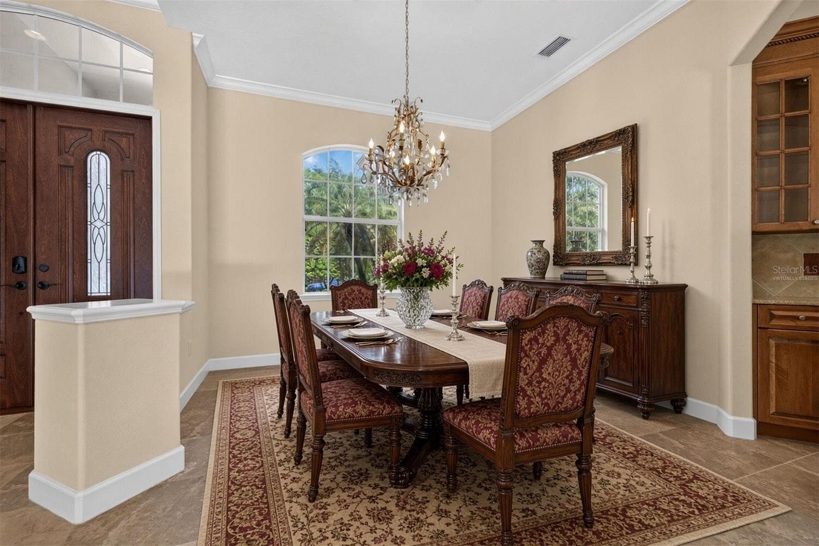 Virtually staged dining room option 2 - 1516 CANOPY OAKS BLVD, PALM HARBOR