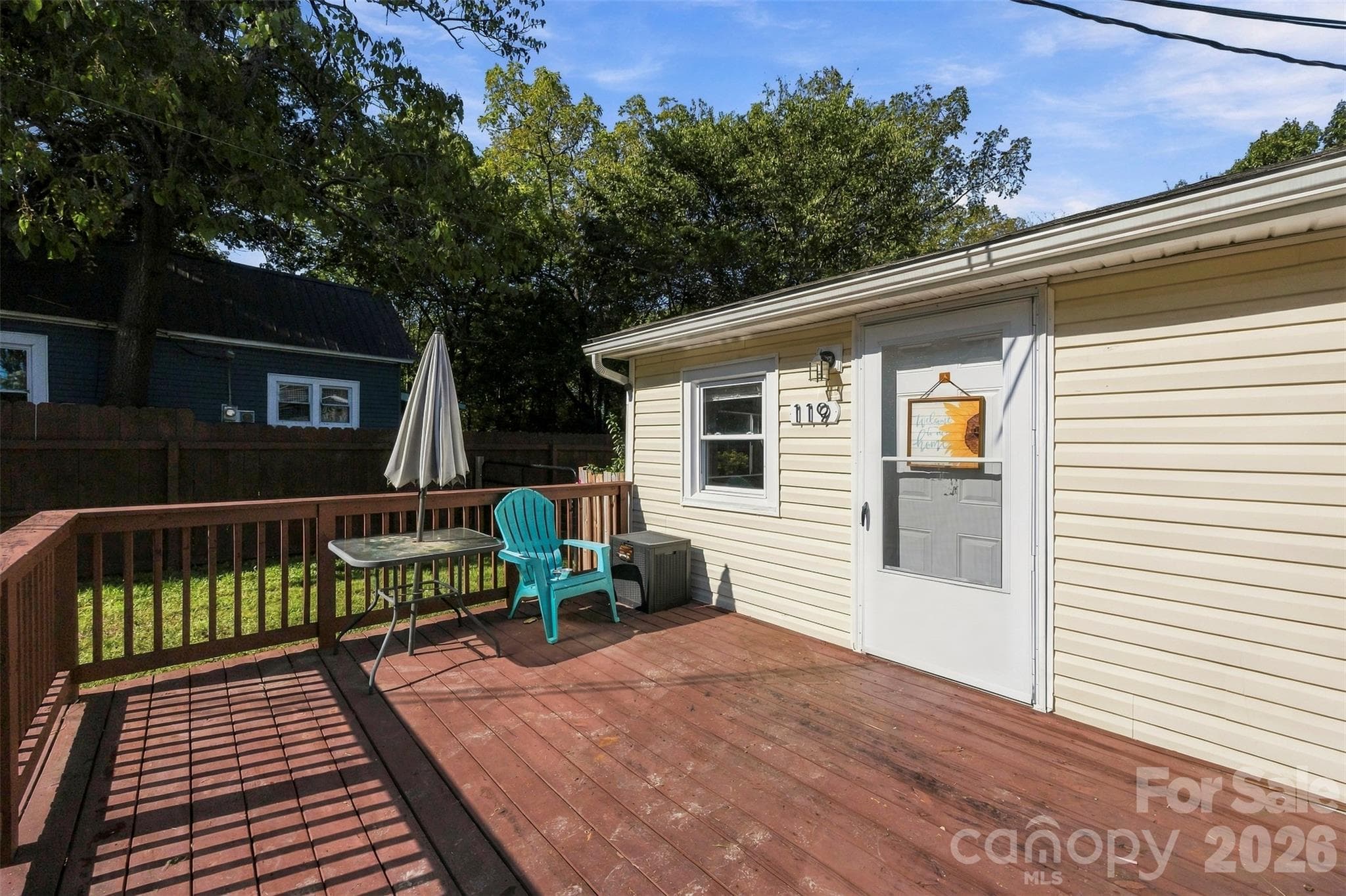 Large front porch great for soaking in the sun while drinking your morning coffee! - 119 Walton Street, Granite Quarry