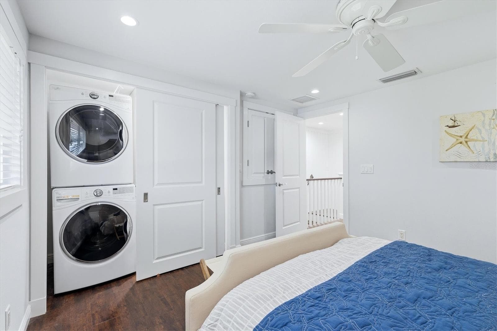 Bedroom 2 -- Full Size W/D w/Closet+Storage Closet - 4532 OCEAN BLVD #209, SARASOTA