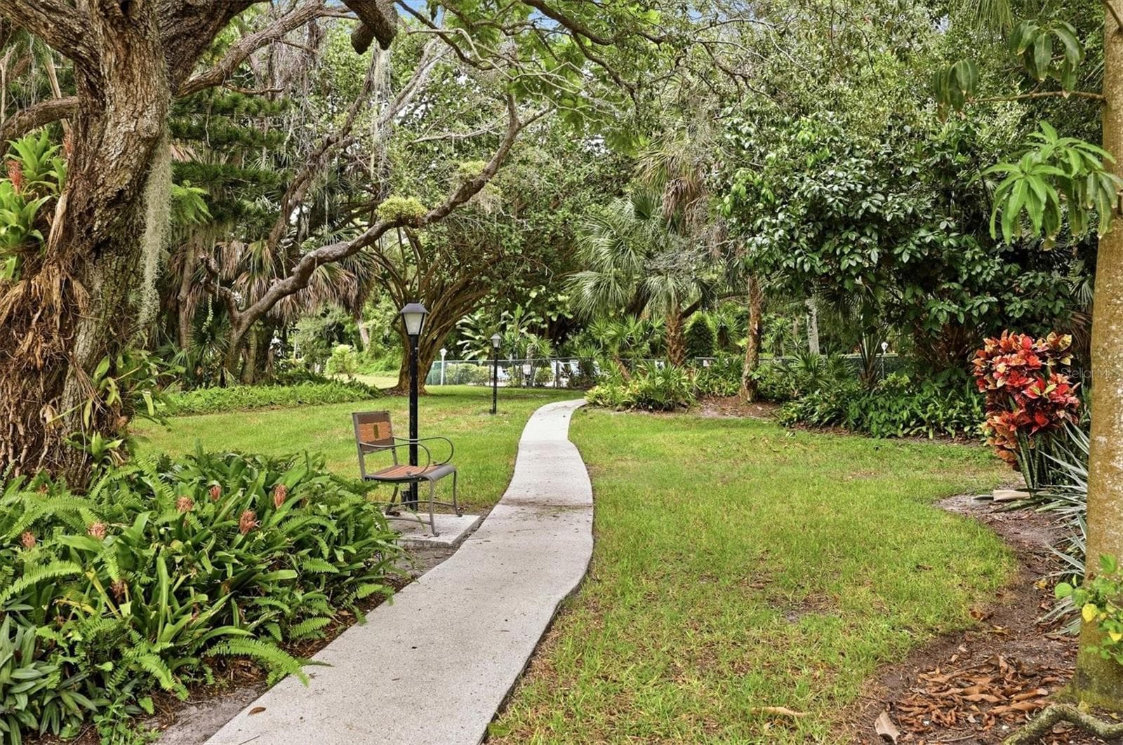 Walking Path behind Condo - 509 LAKESIDE DR #509, BRADENTON