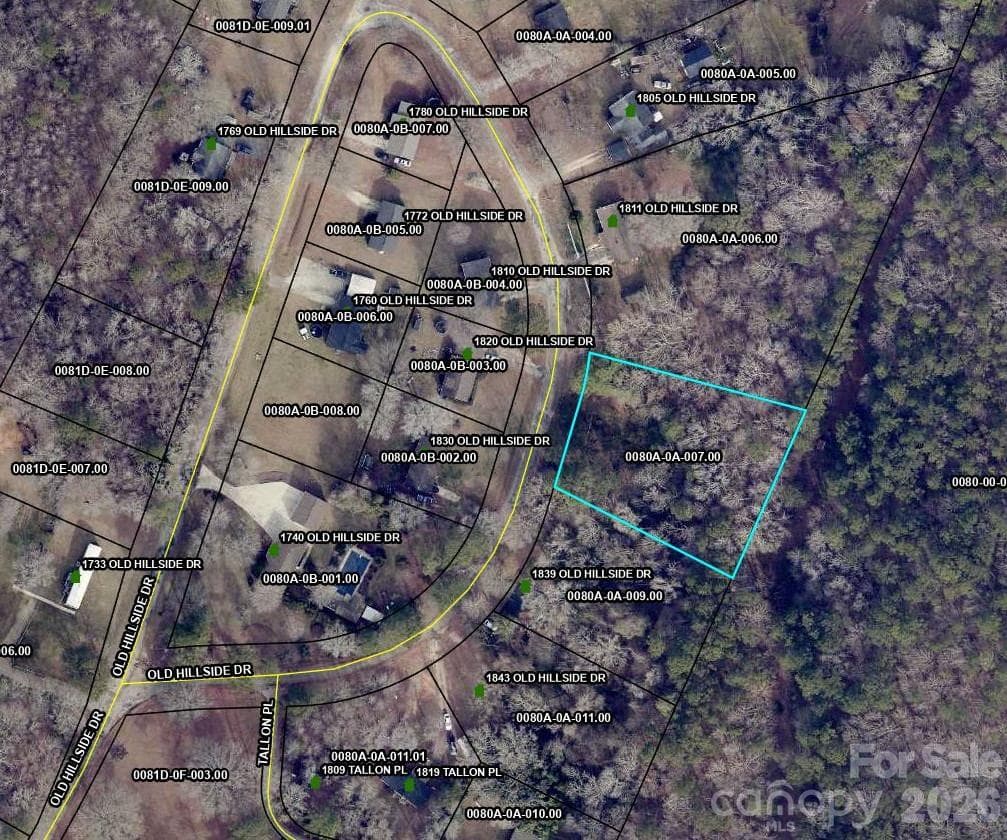 .83 Acres Old Hillside Drive