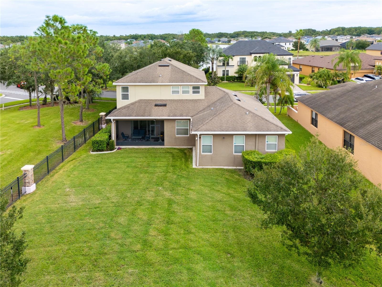 Aerial view of the backyard - 3048 BOATING BLVD, KISSIMMEE