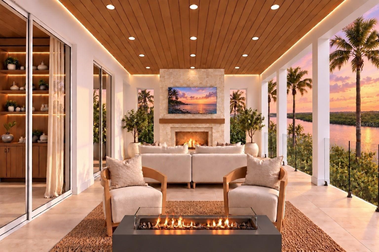 Patio. Virtually staged. - 1386 TANGIER WAY, SARASOTA