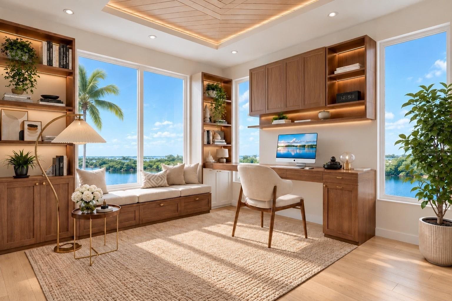Office. Virtually staged. - 1386 TANGIER WAY, SARASOTA