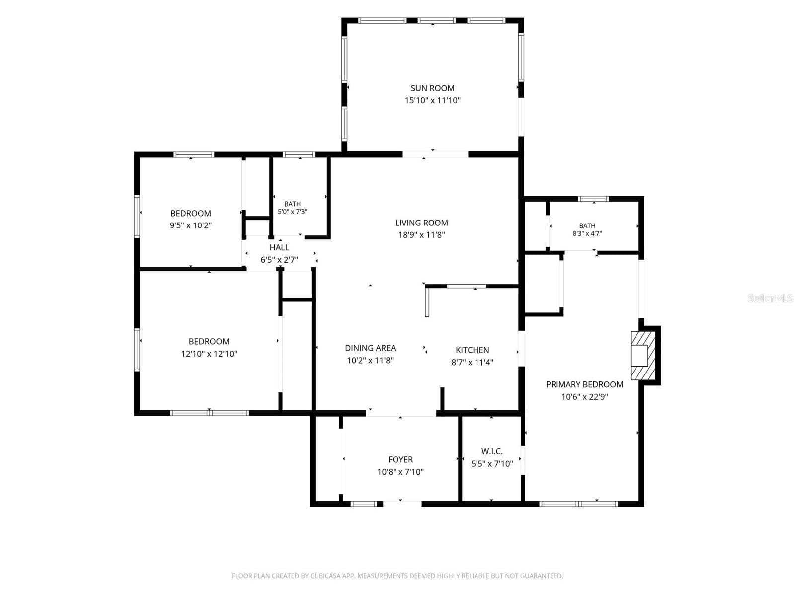Floor Plan - With Dimensions - 532 43RD AVE NE, ST PETERSBURG