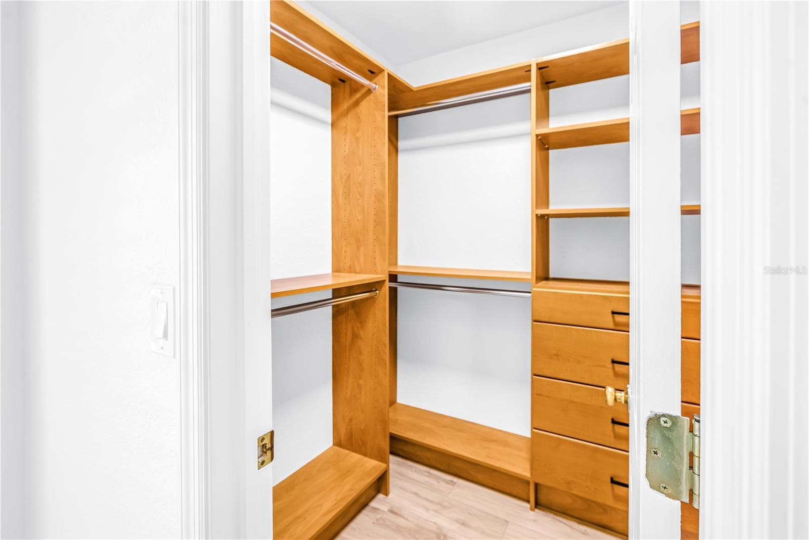 Primary Bedroom walk-in closet with California Closet - 350 2ND ST N #6, ST PETERSBURG