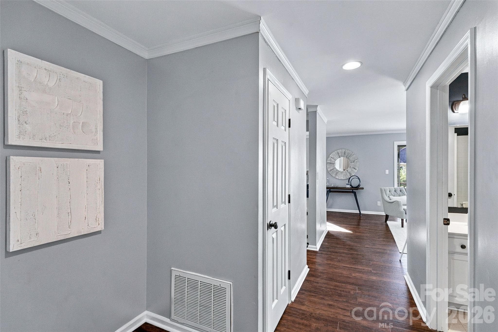 Entry hall leads into the open main living area - 762 Marsh Road, Charlotte