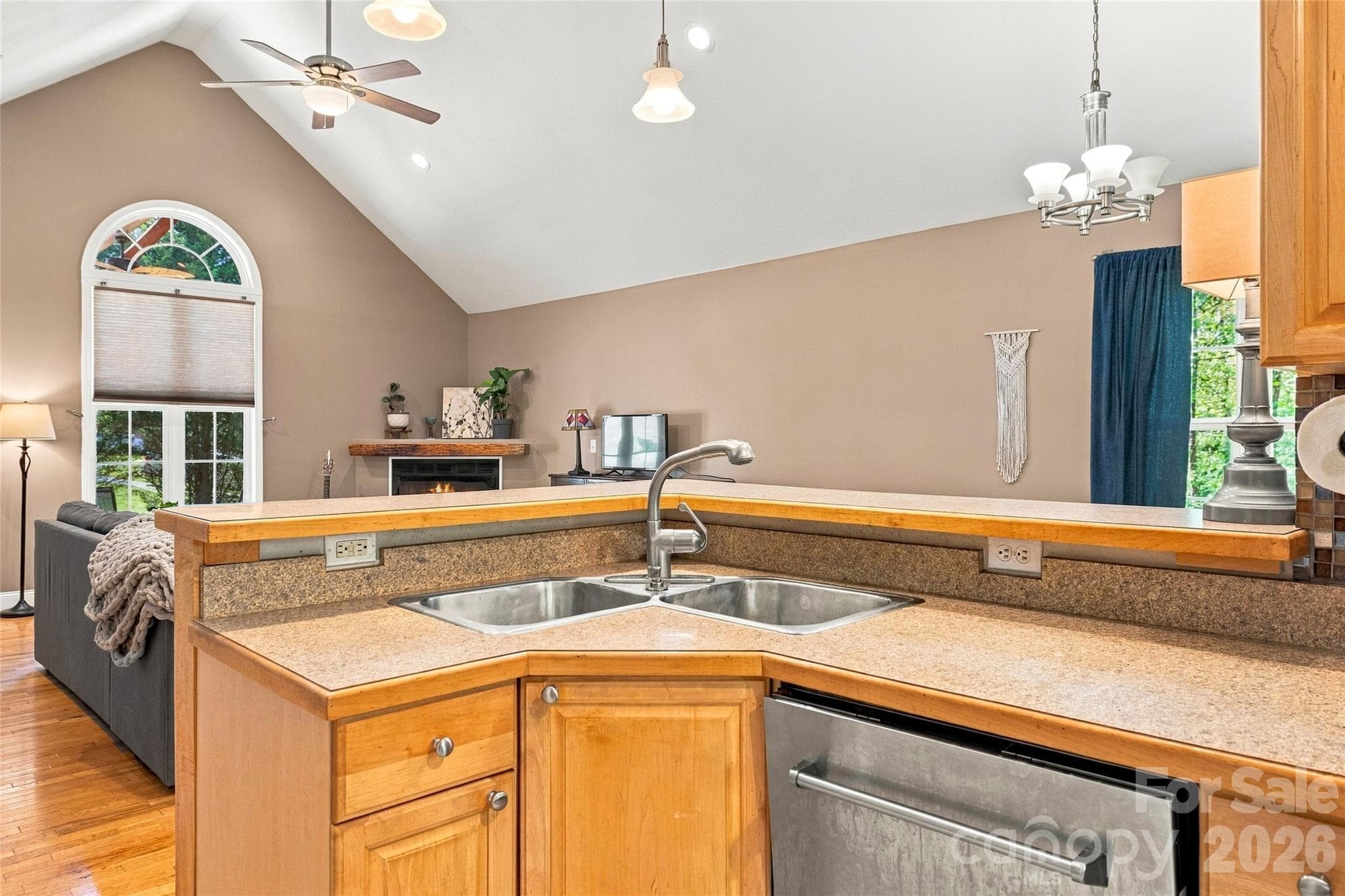 Kitchen open to the living and dining area. - 8 Maltese Lane, Weaverville