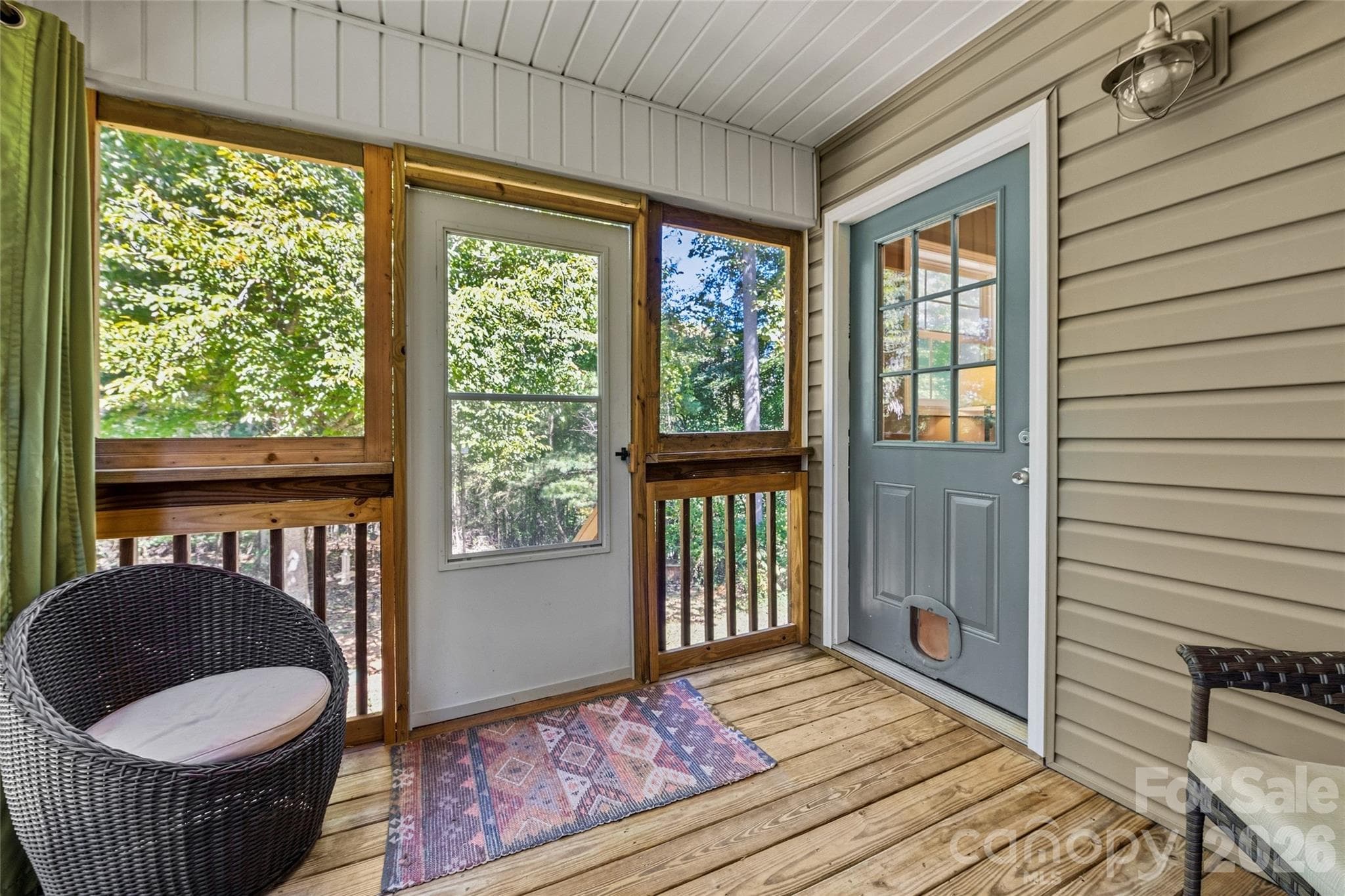 Screen porch to the backyard. - 8 Maltese Lane, Weaverville
