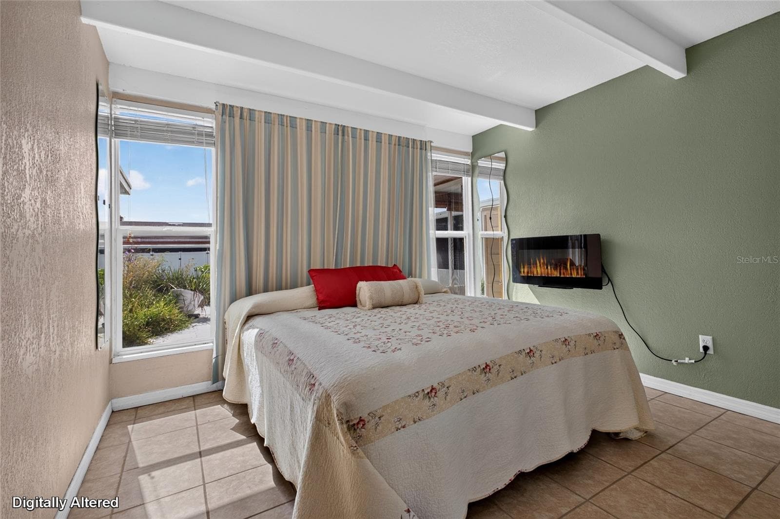 Master bedroom has 2 sidelights on either side of the bed which provides natural light into the home. - 4409 CLUB CIR, LAKE WALES