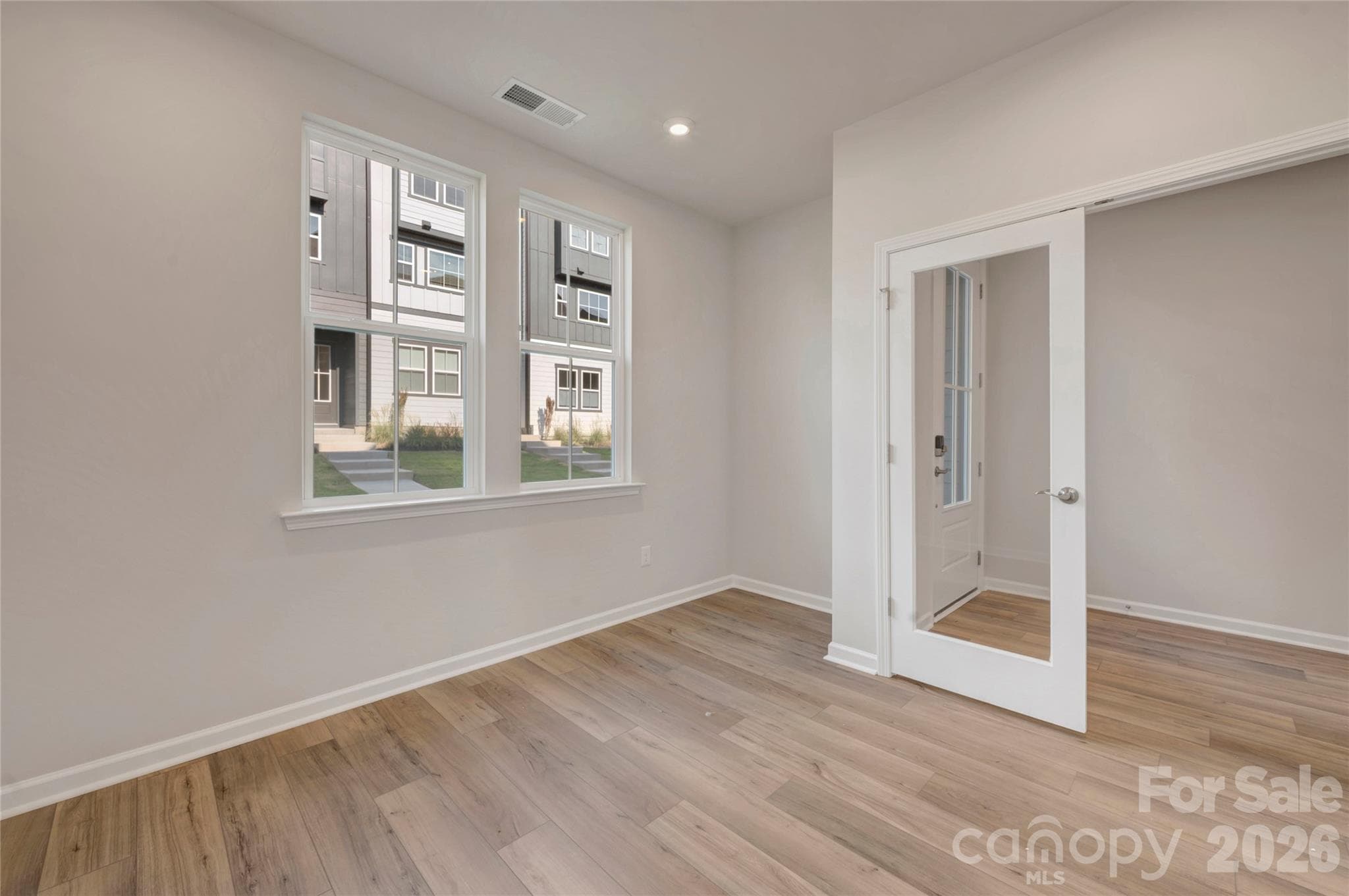 First floor flex Space with double French doors - Charlotte
