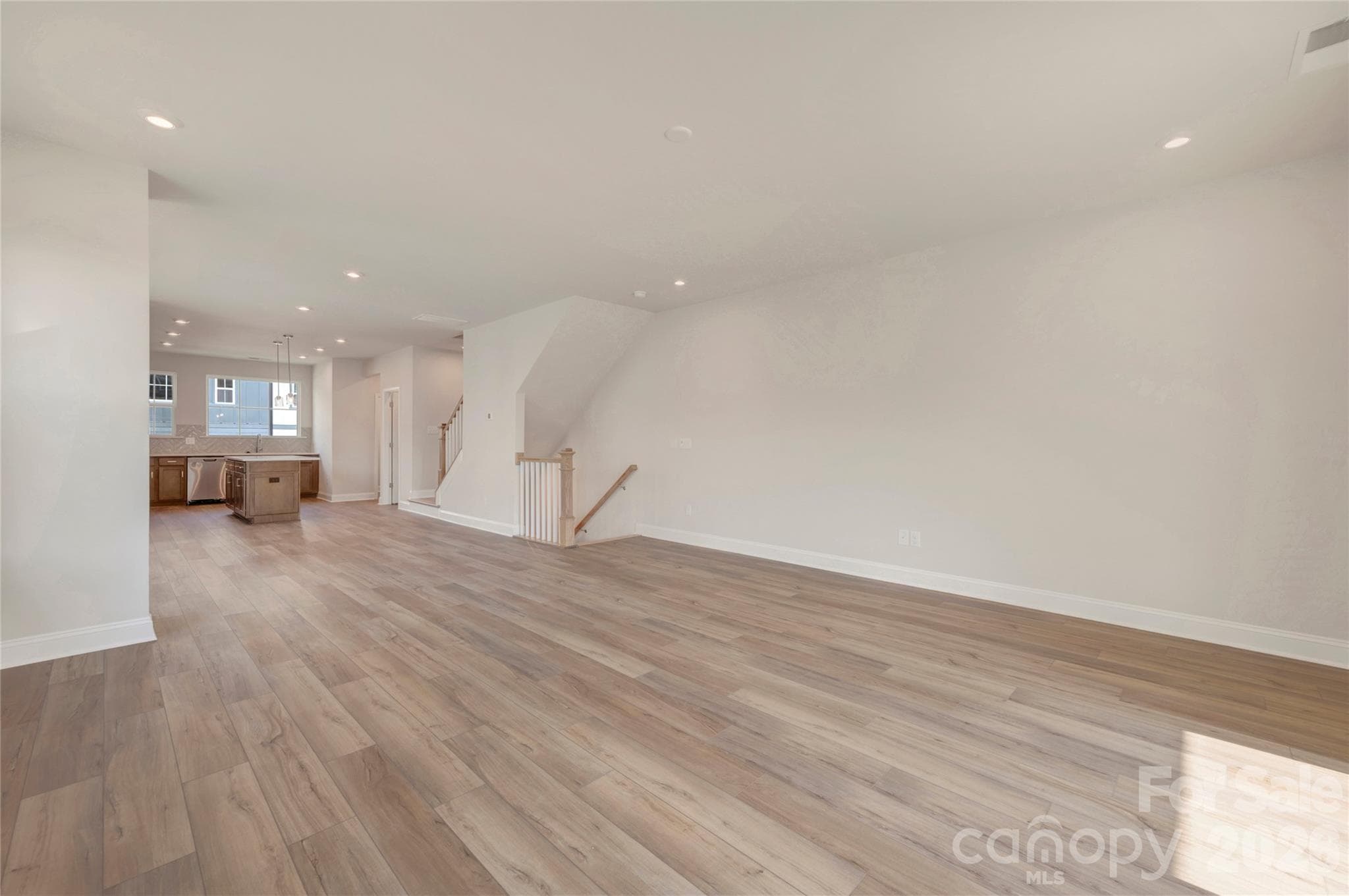 Open concept second floor with ample natural light - Charlotte