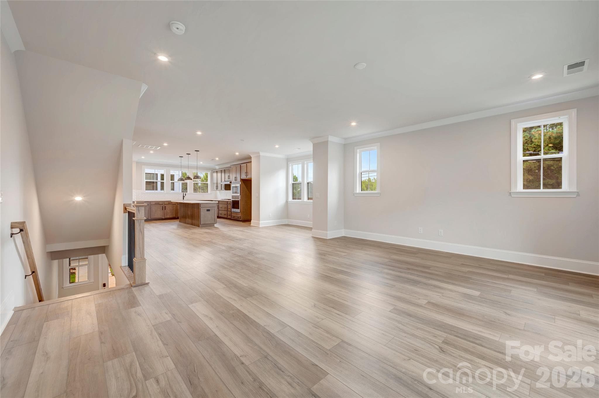 Open concept living on the second floor - 13023 Lucy Park Lane, Charlotte