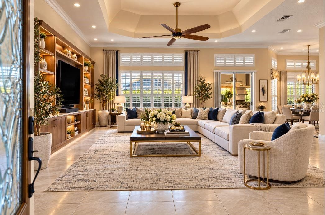 virtually staged foyer. - 1126 MIONA SHORES DR, THE VILLAGES