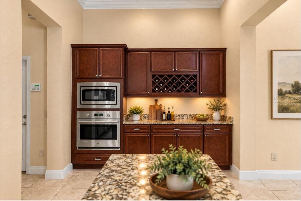 VIRTUALLY STAGED A COFFE/WINE BAR. - 1126 MIONA SHORES DR, THE VILLAGES