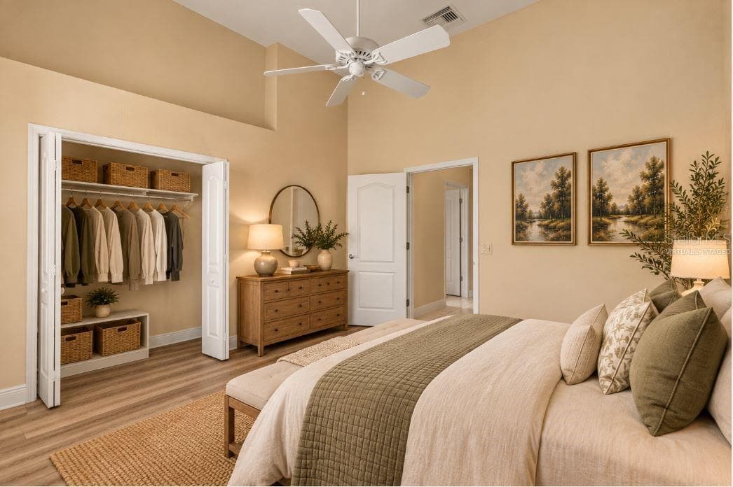 Virtually staged guest bedroom. - 1126 MIONA SHORES DR, THE VILLAGES