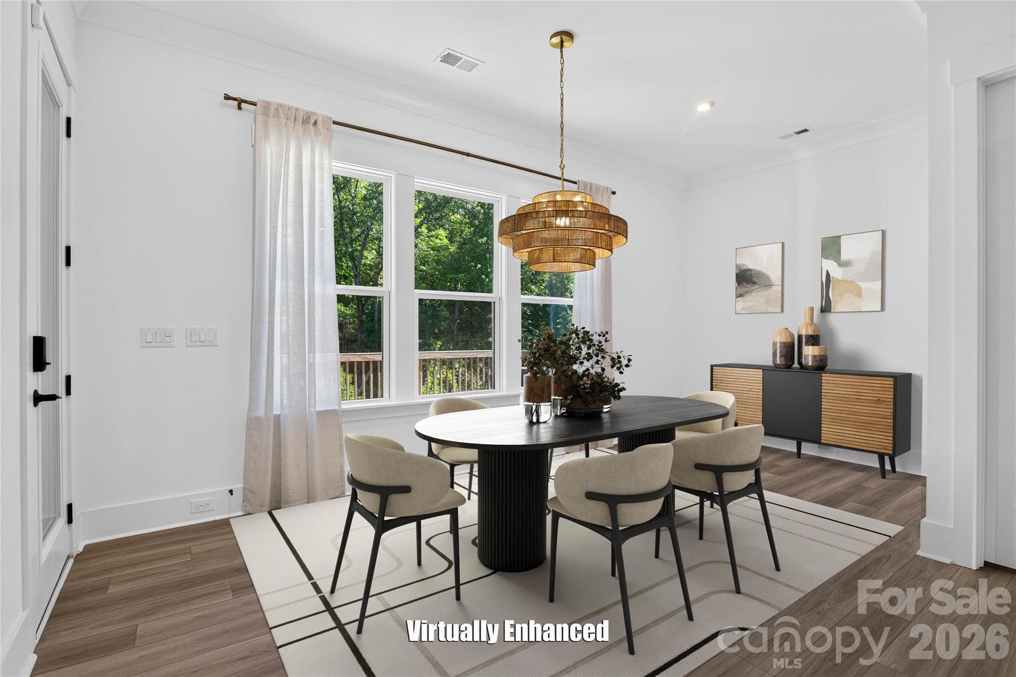 Here is where the morning coffee, and family dinners and...(Virtually staged Eat-in Kitchen) - 1216 Glade Arch Lane, Huntersville
