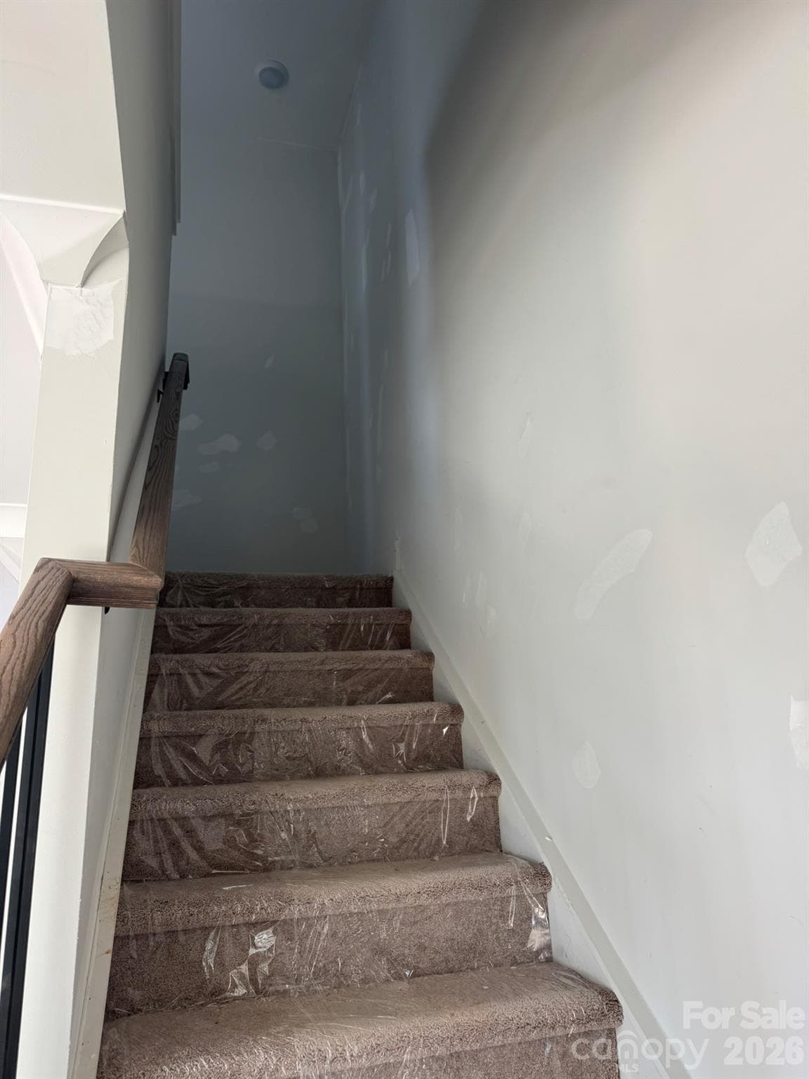 Stairs to upper level - 12307 Bryton Ridge Parkway, Huntersville