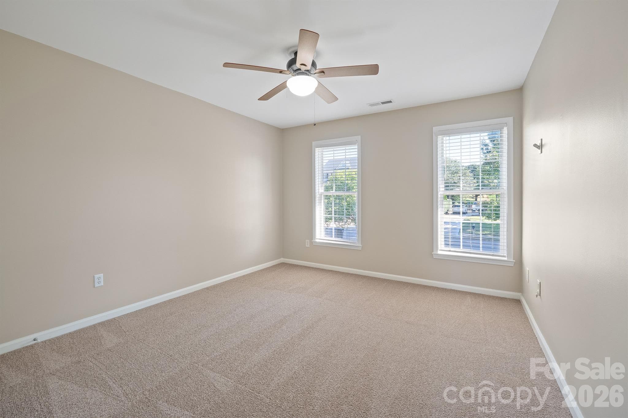 Secondary bedroom with new carpet and paint - 110 Fox Den Circle, Statesville