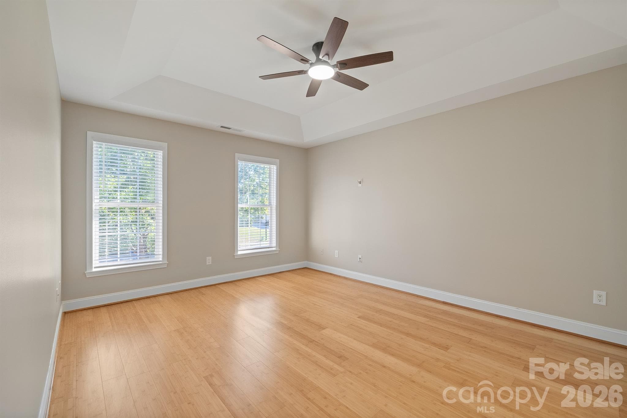 Primary Bedroom with bamboo flooring - 110 Fox Den Circle, Statesville