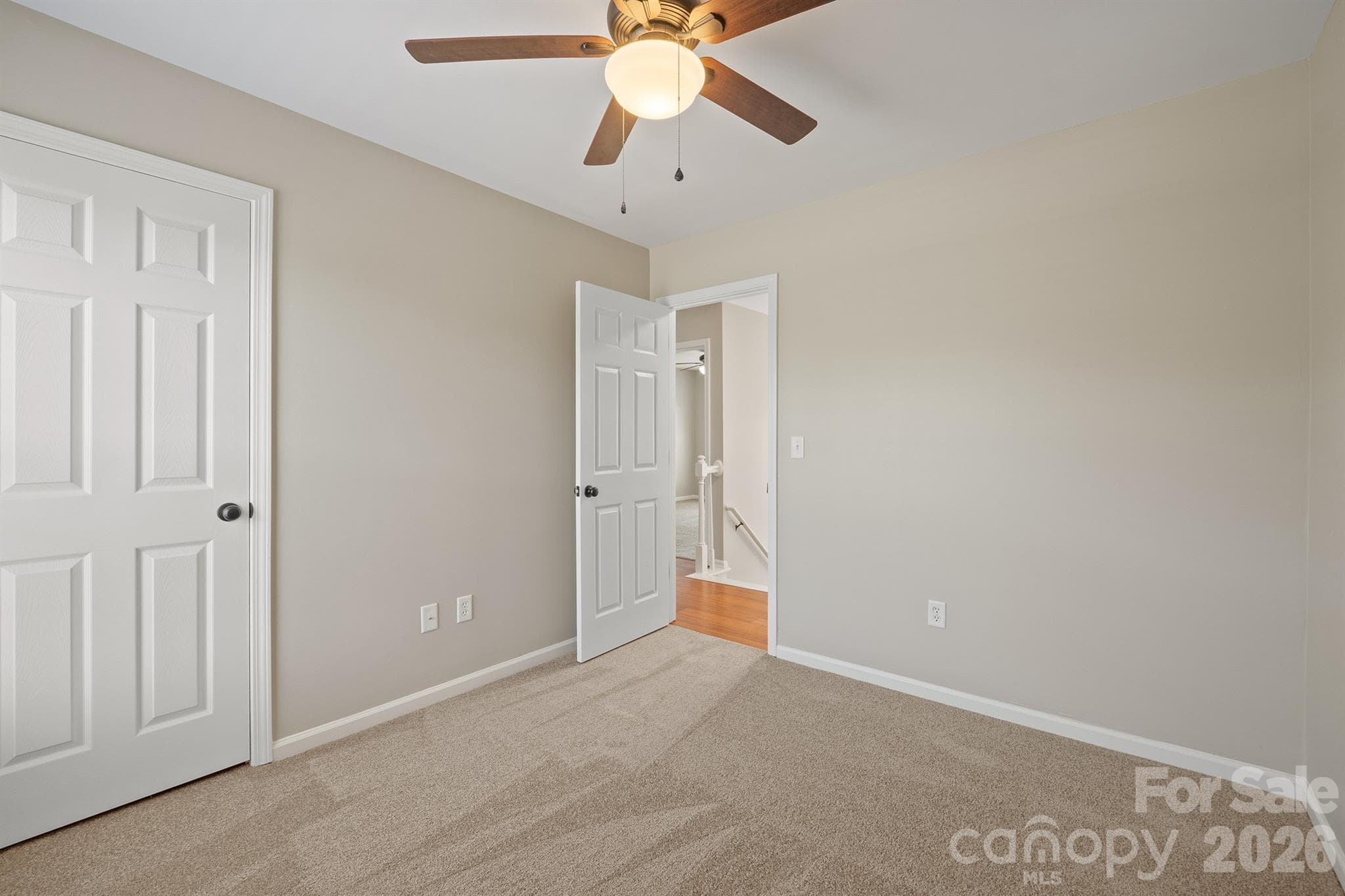 Secondary bedroom with new carpet and paint - 110 Fox Den Circle, Statesville