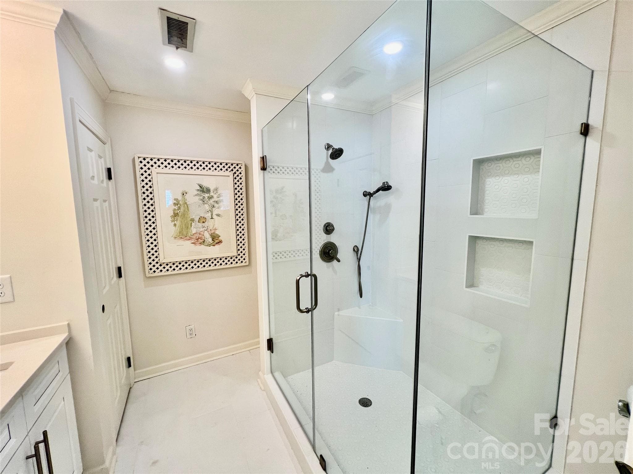 Primary bath shower - 4585 Ina Lane, Sherrills Ford