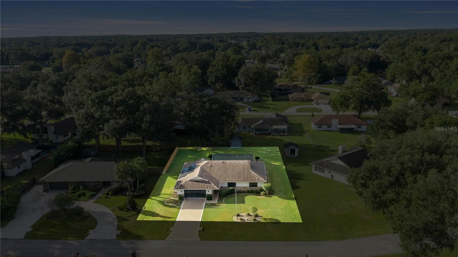 Aerial View - 7430 SW 100TH PL, OCALA