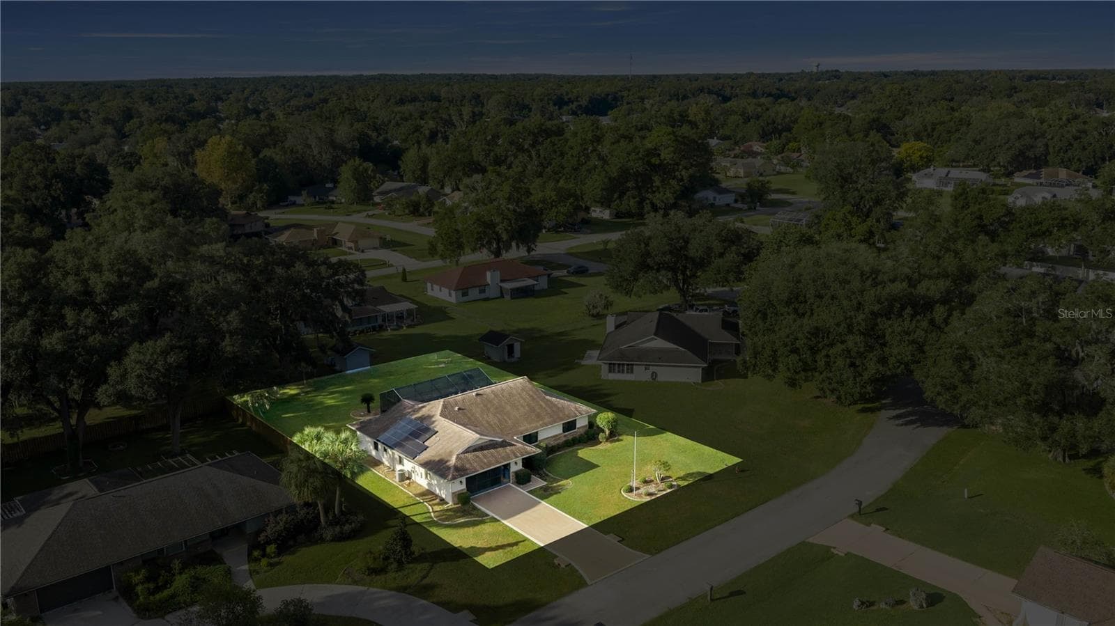Aerial View - 7430 SW 100TH PL, OCALA
