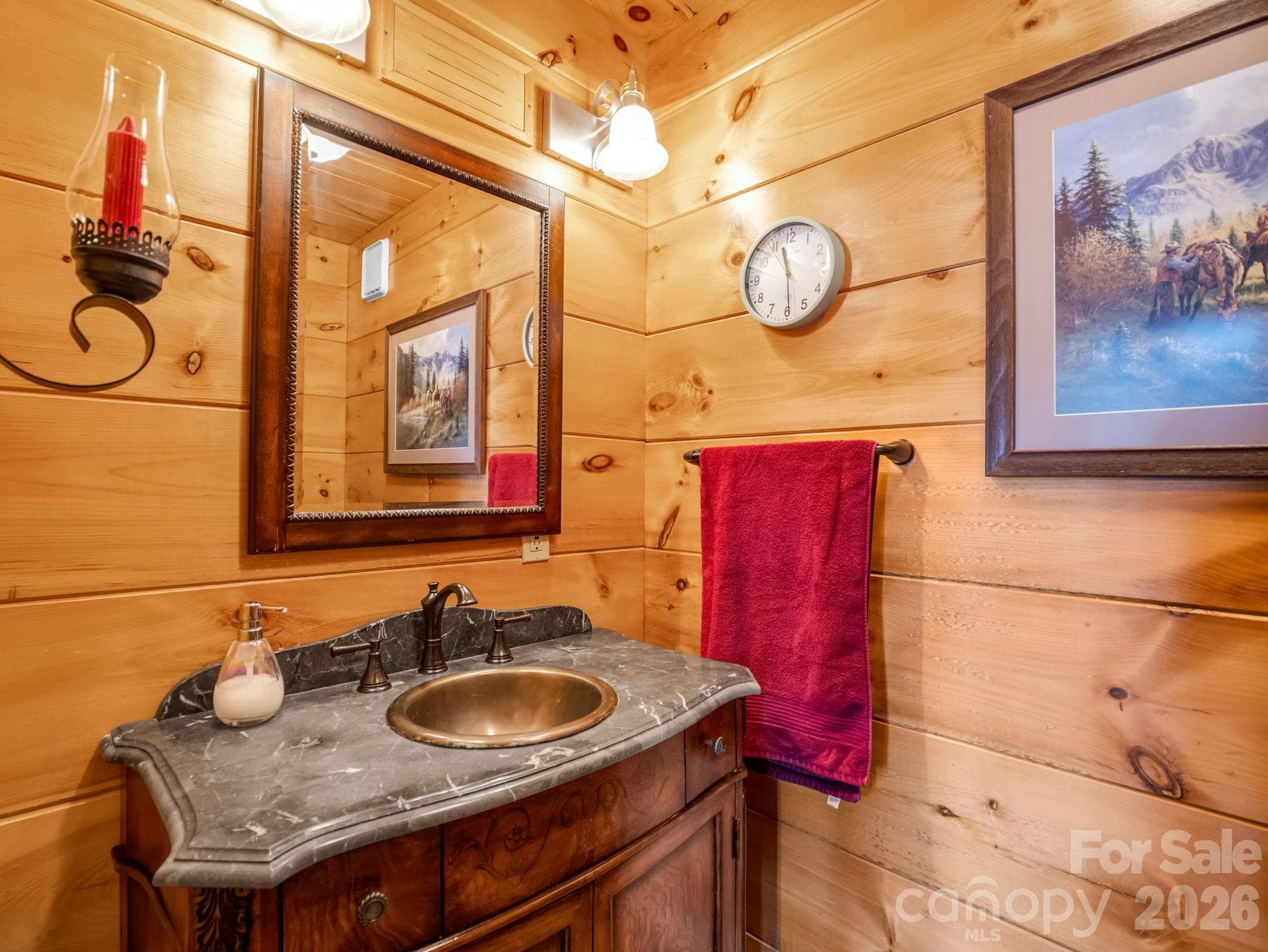 Powder Room off greatroom - 5409 Mineral Springs Mountain Avenue, Valdese