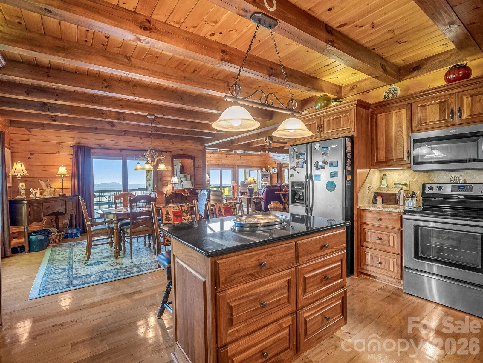 Spacious kitchen with island - 5409 Mineral Springs Mountain Avenue, Valdese