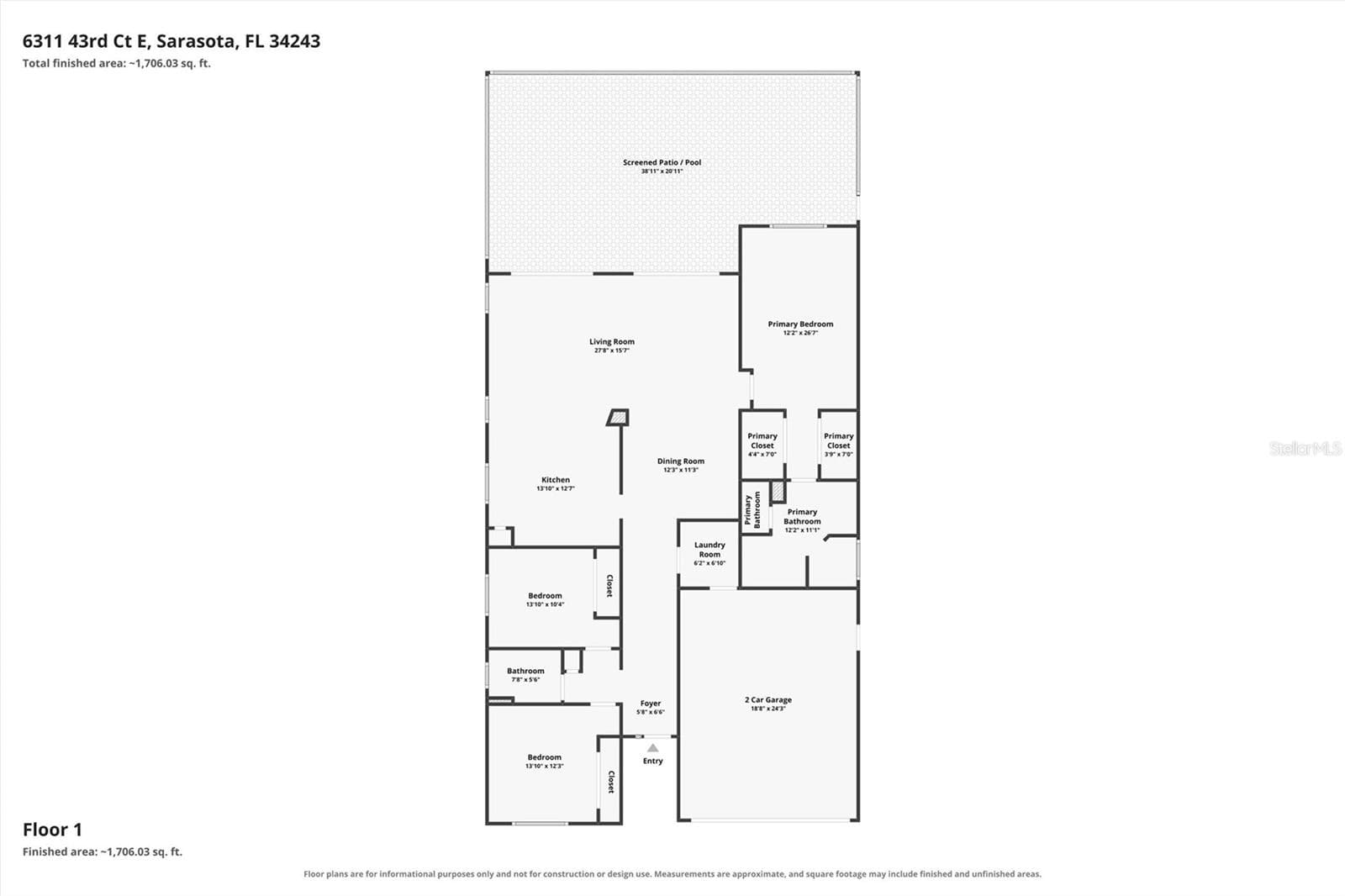Single Family Residence at 6311 43RD CT E, SARASOTA, photo 51 of 74